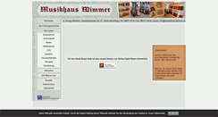 Desktop Screenshot of musikhaus-wimmer.de