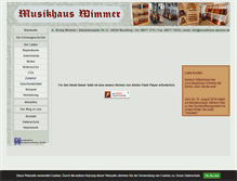 Tablet Screenshot of musikhaus-wimmer.de